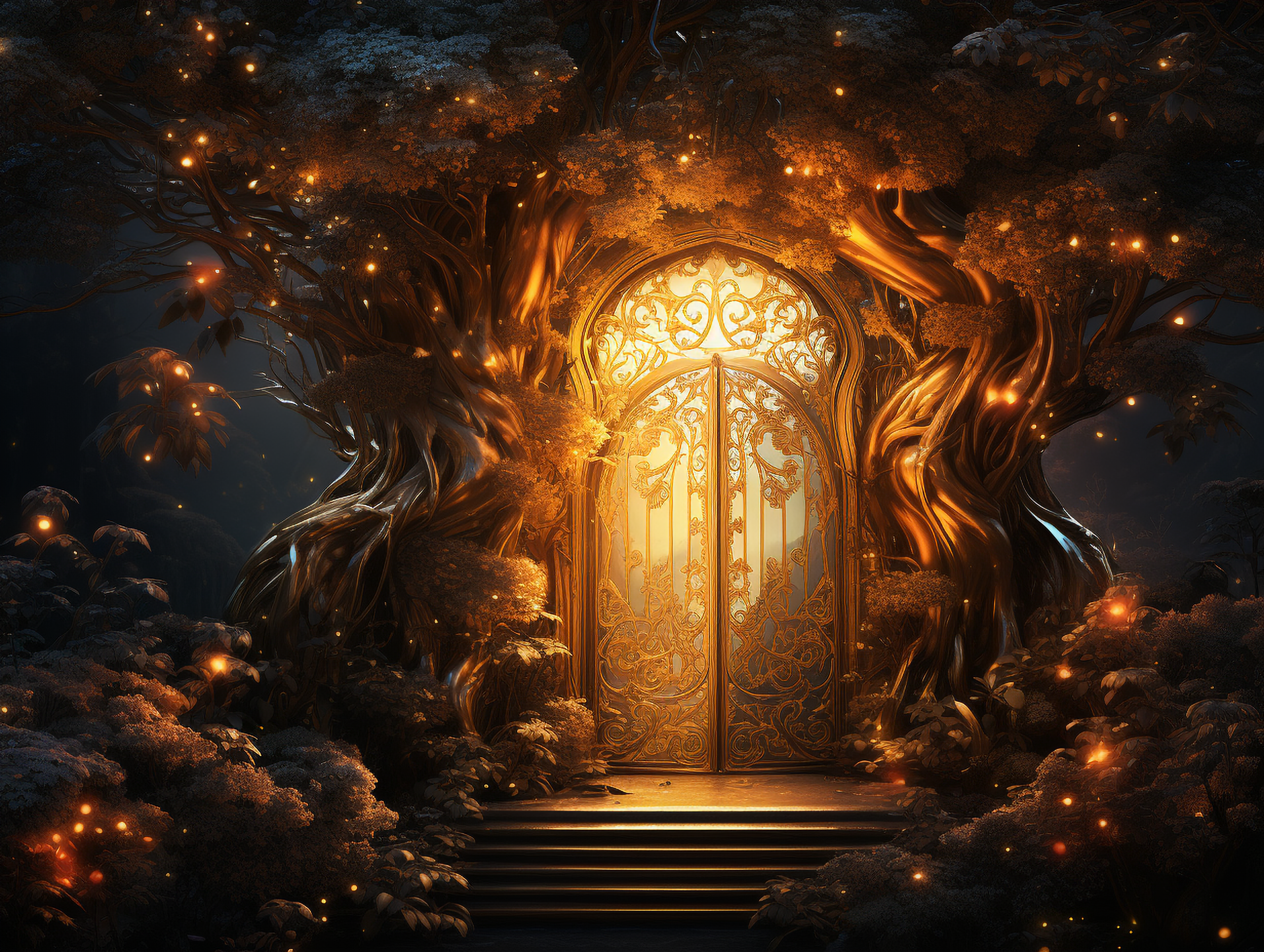 door opening fantasy world