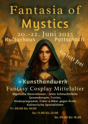 Ausstellervertrag für die Fantasia of Mystics im Kulturhaus Pottschach